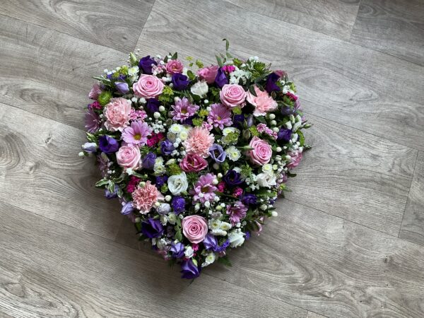 Pink and Purple mixed heart