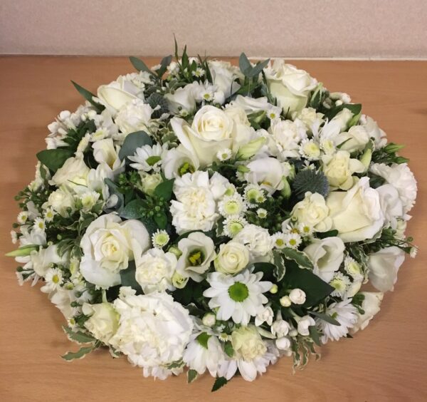 Cream and white mixed posy